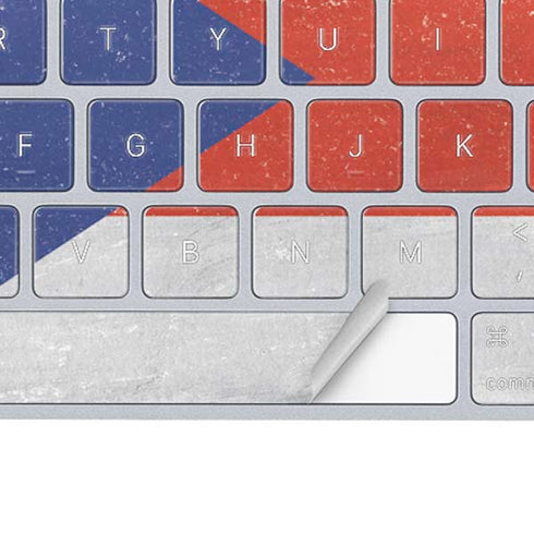 Puerto Rico Flag Distressed Magic Keyboard Skin