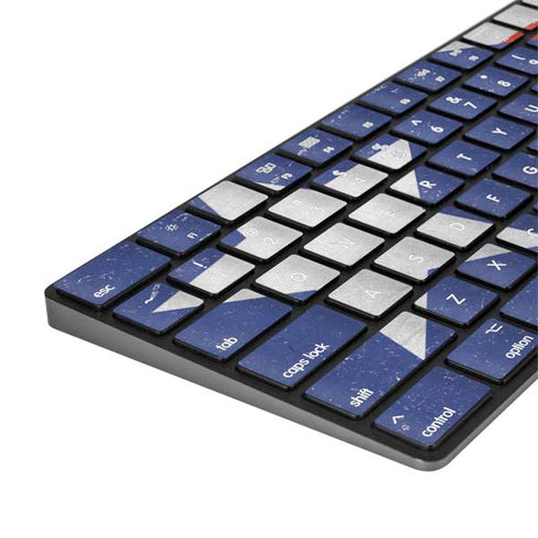 Puerto Rico Flag Distressed Magic Keyboard with Numeric Keypad Skin