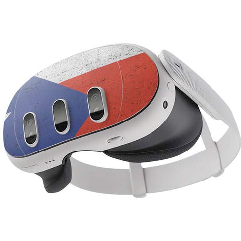 Puerto Rico Flag Distressed Meta Quest 3 Skin