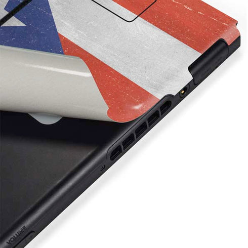 Puerto Rico Flag Distressed Nintendo Switch Bundle Skin