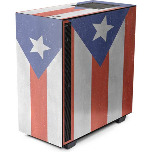 Puerto Rico Flag Distressed NZXT H510 Compact ATX Mid-Tower Case Skin