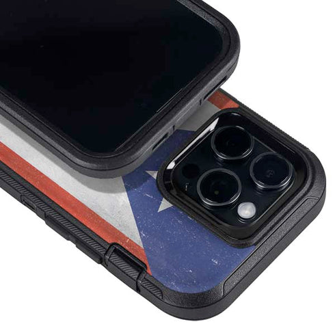 Puerto Rico Flag Distressed Otterbox Defender iPhone Skin