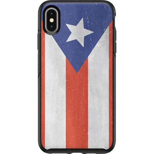Puerto Rico Flag Distressed Otterbox Symmetry iPhone Skin