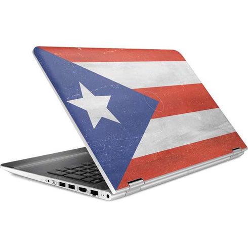 Puerto Rico Flag Distressed HP Pavilion Skin