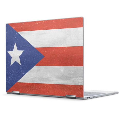 Puerto Rico Flag Distressed Pixelbook Skin