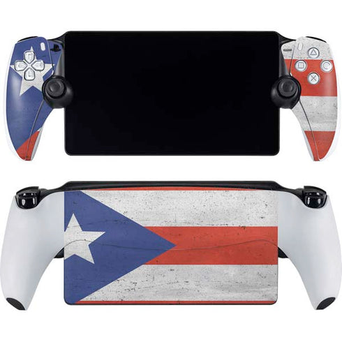 Puerto Rico Flag Distressed PlayStation Portal Remote Player Skin