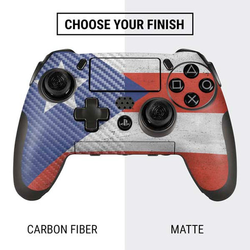 Puerto Rico Flag Distressed PlayStation Scuf Vantage 2 Controller Skin