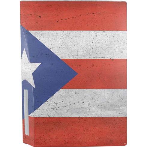 Puerto Rico Flag Distressed PS5 Console Skin