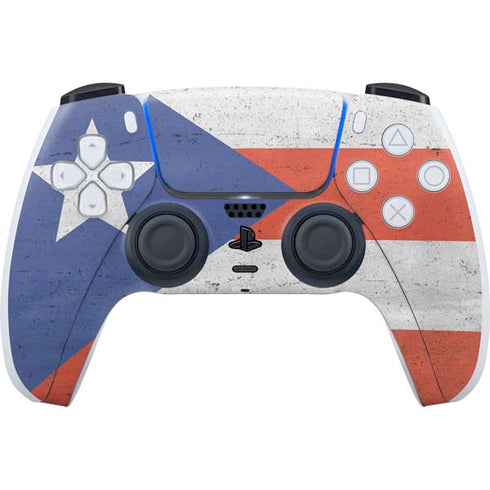 Puerto Rico Flag Distressed PS5 Controller Skin