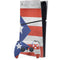 Puerto Rico Flag Distressed PS5 Slim Digital Edition Bundle Skin