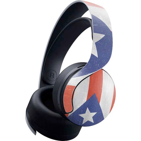 Puerto Rico Flag Distressed PULSE 3D Wireless Headset for PS5 Skin