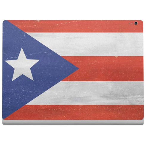 Puerto Rico Flag Distressed Surface Book 2 13.5in Skin