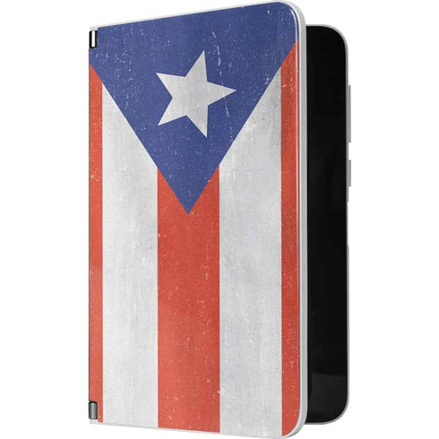 Puerto Rico Flag Distressed Surface Duo Skin