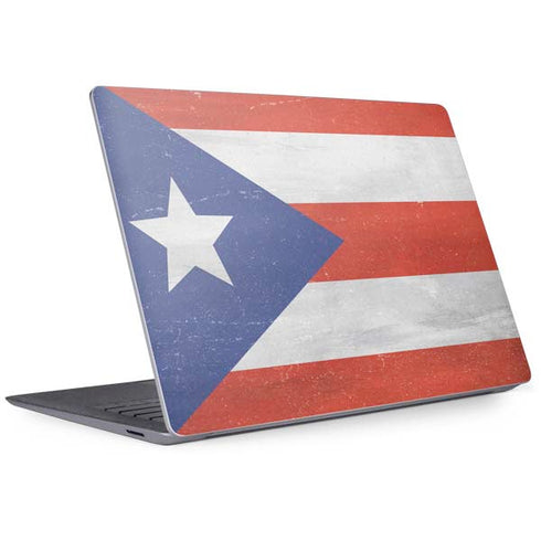Puerto Rico Flag Distressed Surface Laptop 3 13.5in Skin