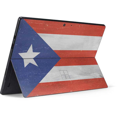 Puerto Rico Flag Distressed Surface Pro 7 Skin