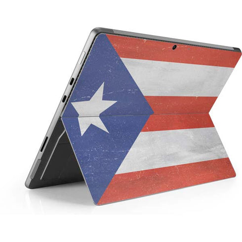 Puerto Rico Flag Distressed Surface Pro 8 Skin