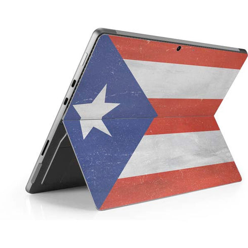 Puerto Rico Flag Distressed Surface Pro 9 Skin
