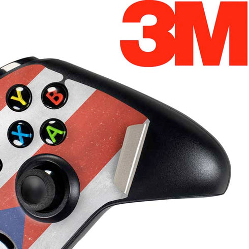 Puerto Rico Flag Distressed Xbox One Controller Skin