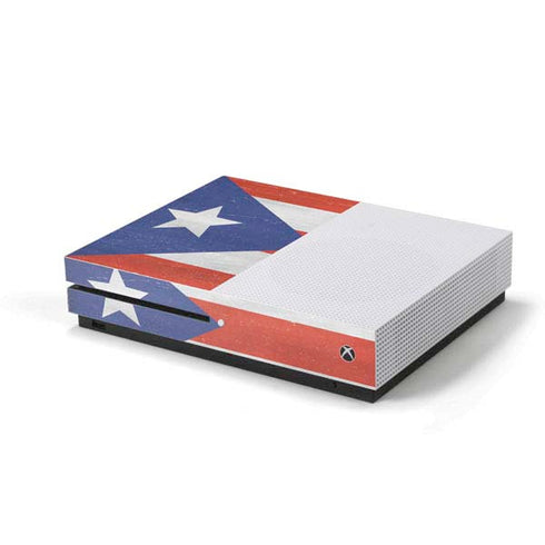 Puerto Rico Flag Distressed Xbox One S Console Skin
