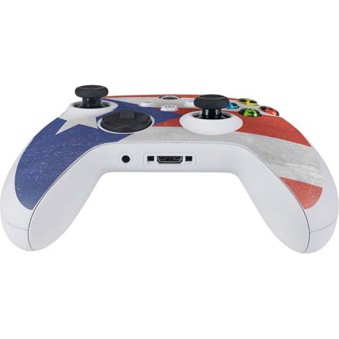Puerto Rico Flag Distressed Xbox Series S Controller Skin