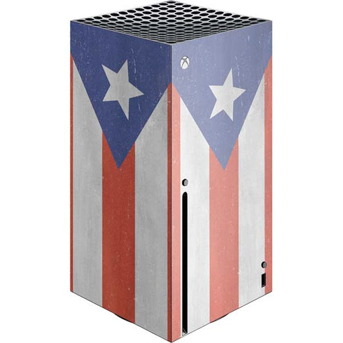 Puerto Rico Flag Distressed Xbox Series X Console Skin