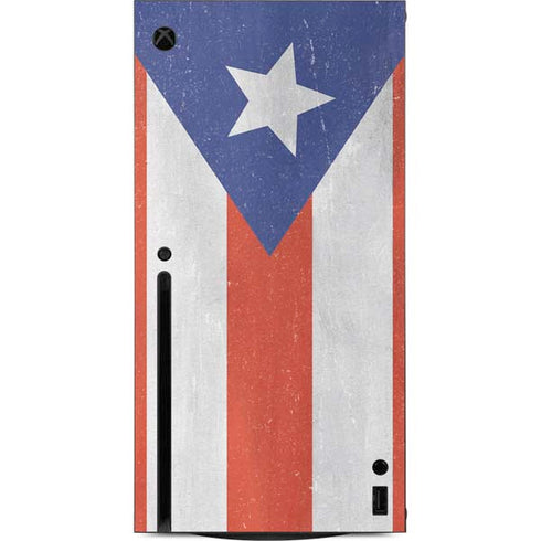 Puerto Rico Flag Distressed Xbox Series X Console Skin