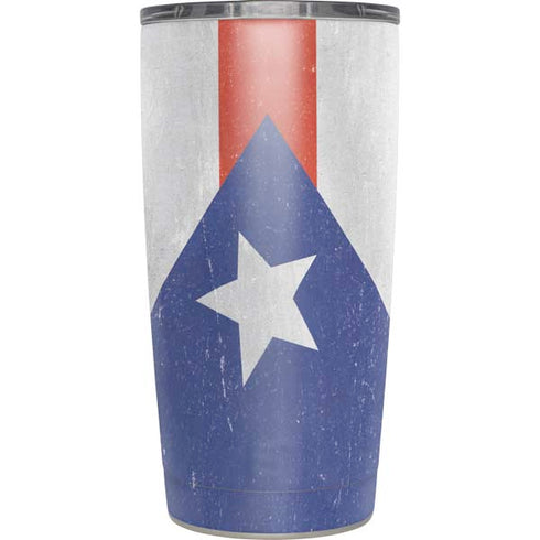 Puerto Rico Flag Distressed Yeti 20oz Tumbler Skin