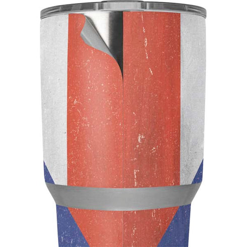 Puerto Rico Flag Distressed Yeti 30oz Rambler Tumbler Skin