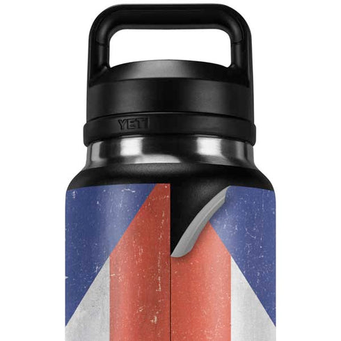 Puerto Rico Flag Distressed YETI Rambler 36oz Bottle Skin
