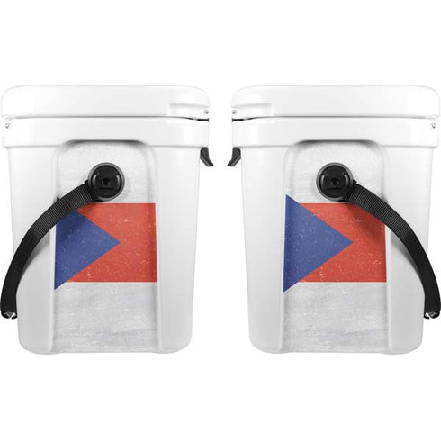 Puerto Rico Flag Distressed YETI Roadie 24 Hard Cooler Skin