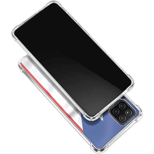 Puerto Rico Flag Galaxy A12 Clear Case
