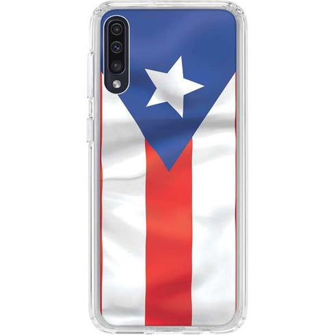 Puerto Rico Flag Galaxy A50 Clear Case
