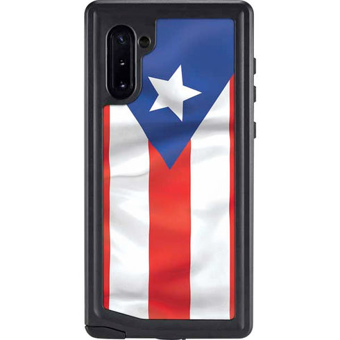 Puerto Rico Flag Galaxy Note 10 Waterproof Case