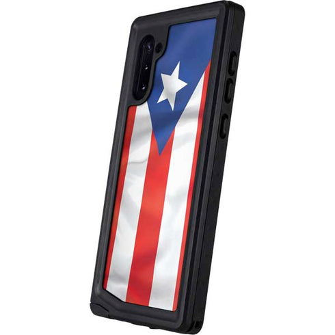 Puerto Rico Flag Galaxy Note 10 Waterproof Case
