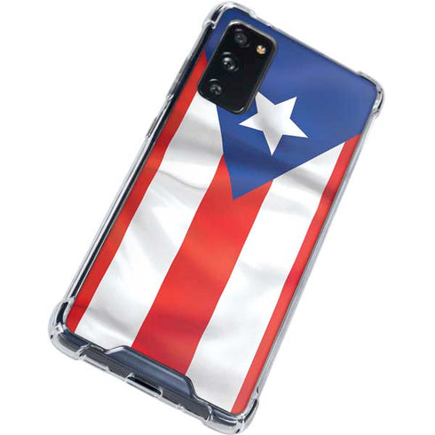 Puerto Rico Flag Galaxy S20 FE Clear Case