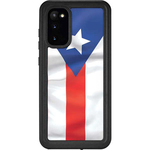 Puerto Rico Flag Galaxy S20 Waterproof Case