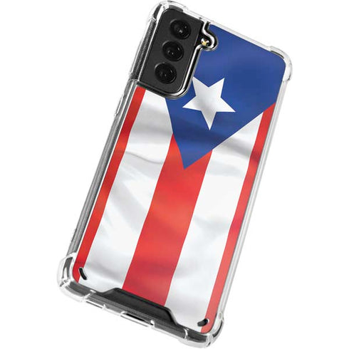 Puerto Rico Flag Galaxy S21 Plus 5G Clear Case