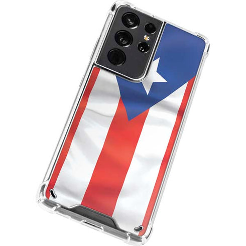 Puerto Rico Flag Galaxy S21 Ultra 5G Clear Case