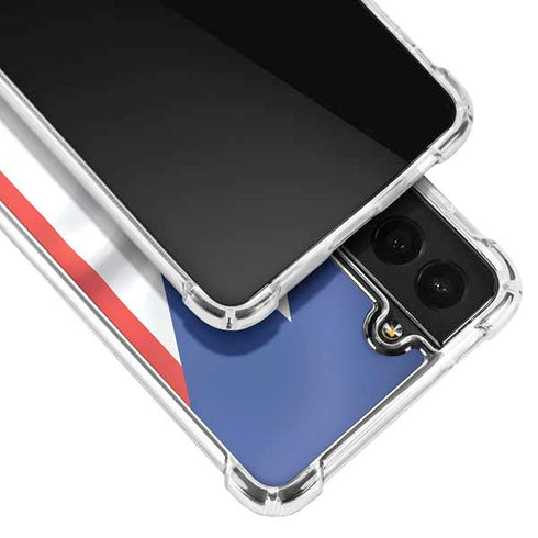 Puerto Rico Flag Galaxy S22 Plus Clear Case