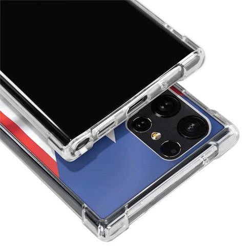 Puerto Rico Flag Galaxy S22 Ultra Clear Case