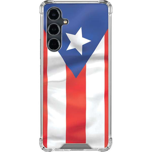 Puerto Rico Flag Galaxy S23 FE Clear Case