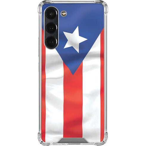 Puerto Rico Flag Galaxy S23 Plus Clear Case