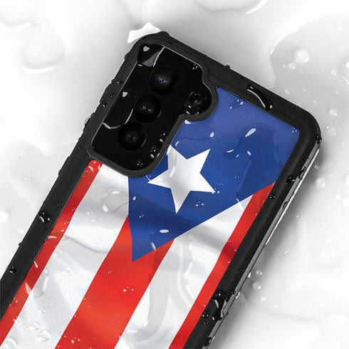 Puerto Rico Flag Galaxy S23 Plus Waterproof Case