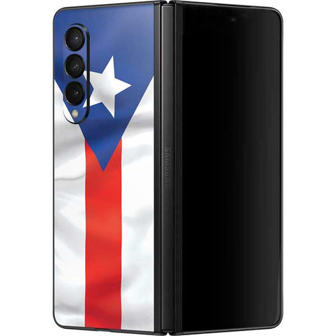 Puerto Rico Flag Galaxy Z Fold3 5G Skin