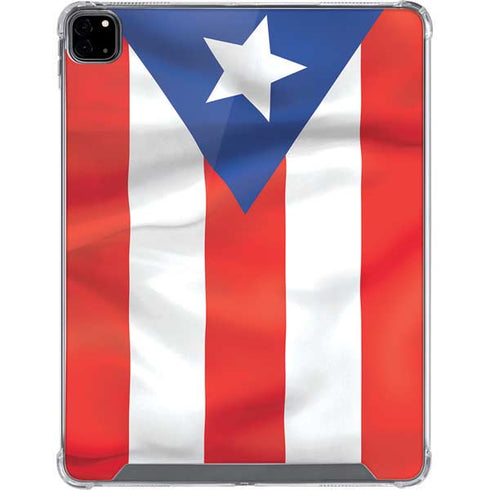 Puerto Rico Flag iPad Pro 12.9in (2020) Clear Case