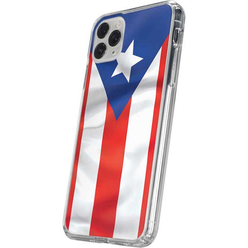 Puerto Rico Flag iPhone 11 Pro Clear Case