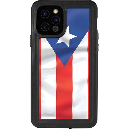 Puerto Rico Flag iPhone 12 Pro Waterproof Case