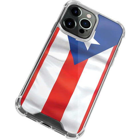Puerto Rico Flag iPhone 13 Pro Clear Case