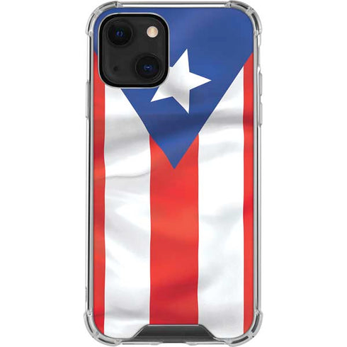 Puerto Rico Flag iPhone 14 Clear Case