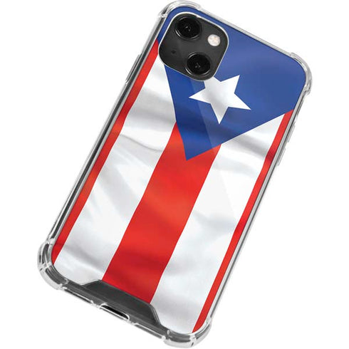 Puerto Rico Flag iPhone 14 Plus Clear Case
